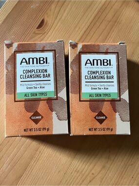 AMBI Complexion Cleansing Bar - Green Tea + Aloe (Tan/Brown)